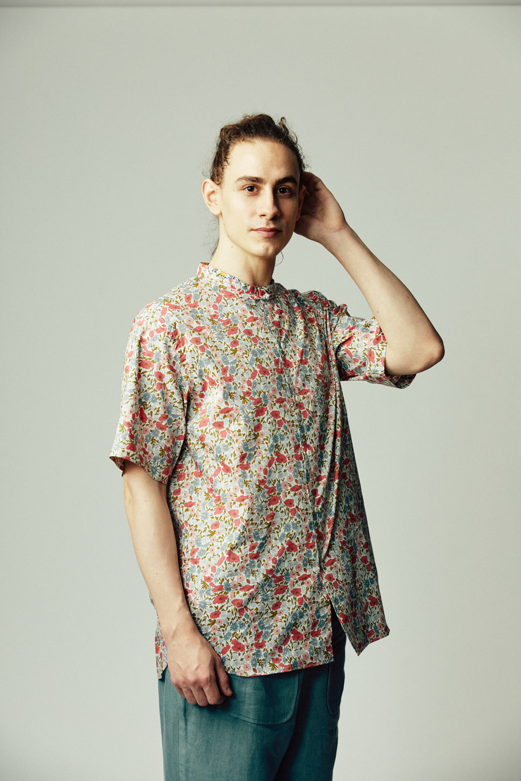 バンドカラーチャイナシャツ | Jipijapa