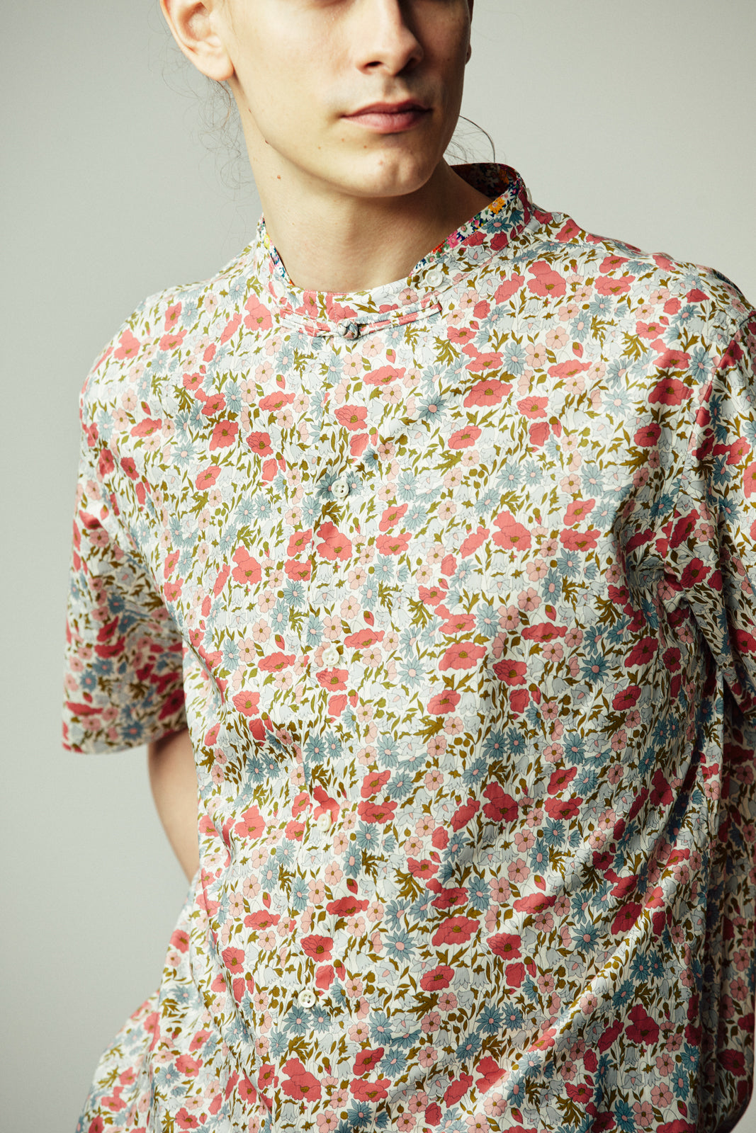 バンドカラーチャイナシャツ | Jipijapa