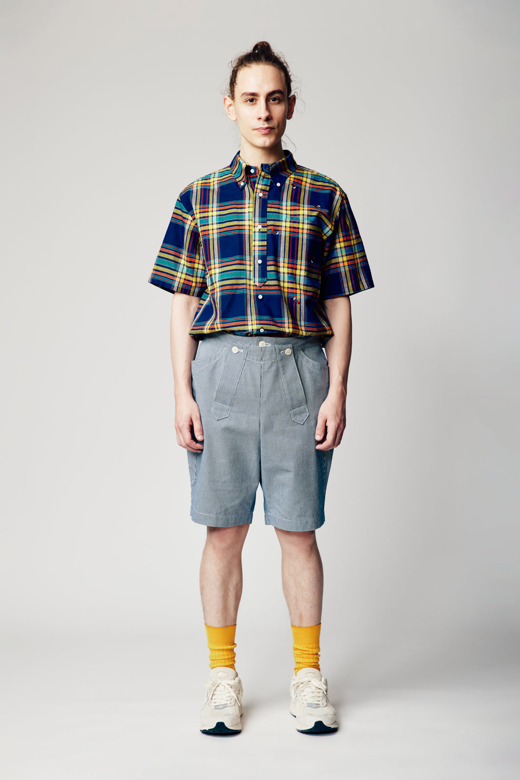 マドラスチェックBDかりゆしシャツ | majun plus