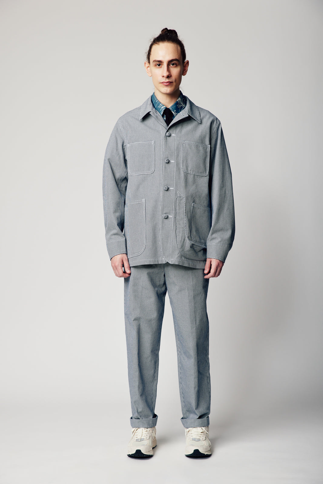 ハウンドトゥース カバーオール | Jipijapa