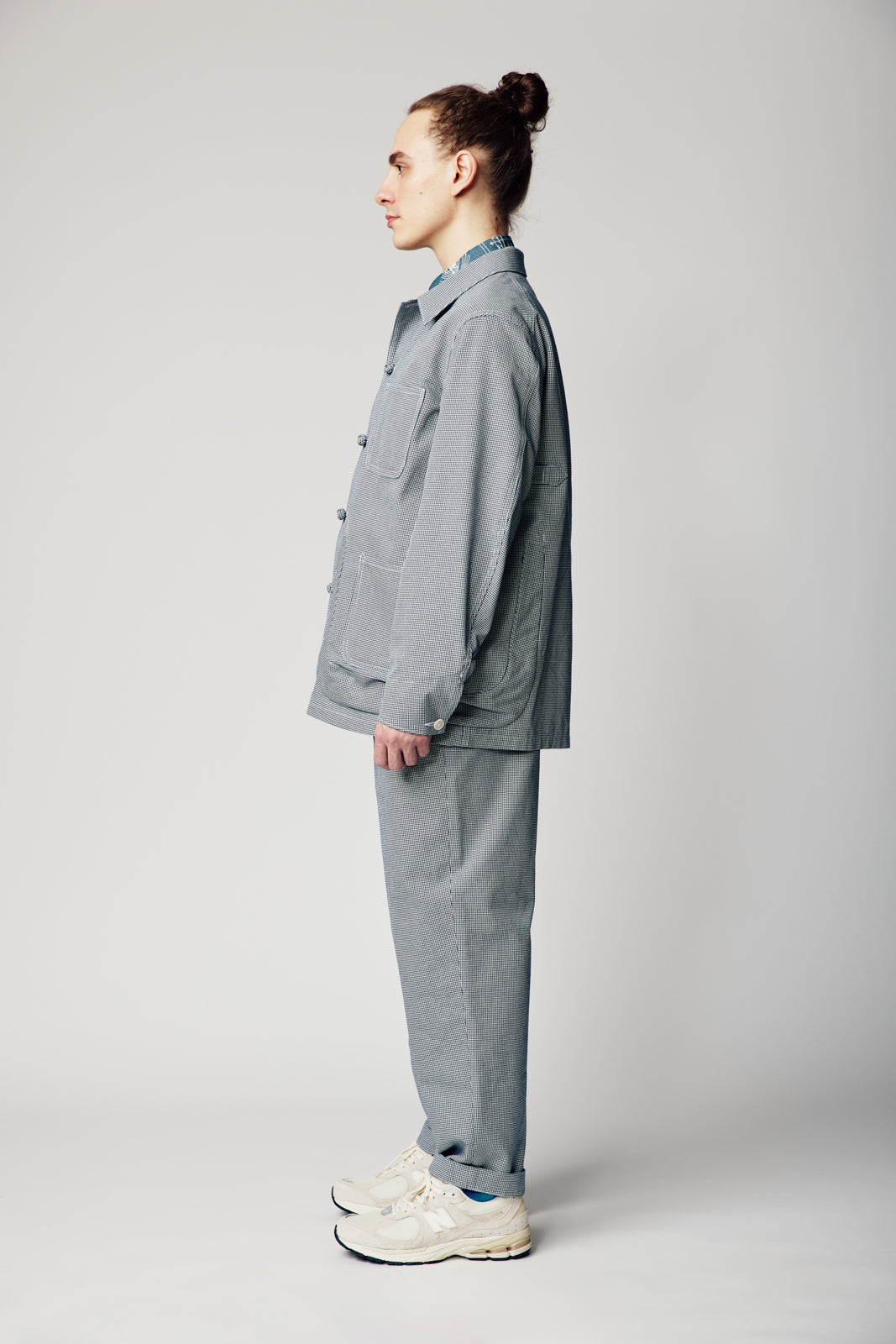 ハウンドトゥース カバーオール | Jipijapa