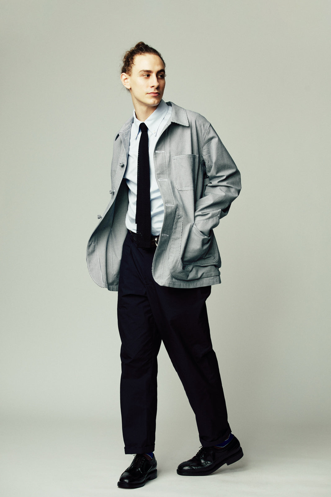 ハウンドトゥース カバーオール | Jipijapa