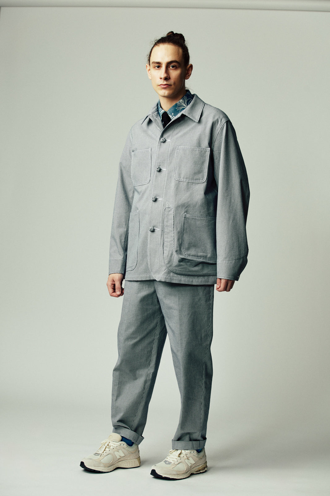 ハウンドトゥース カバーオール | Jipijapa