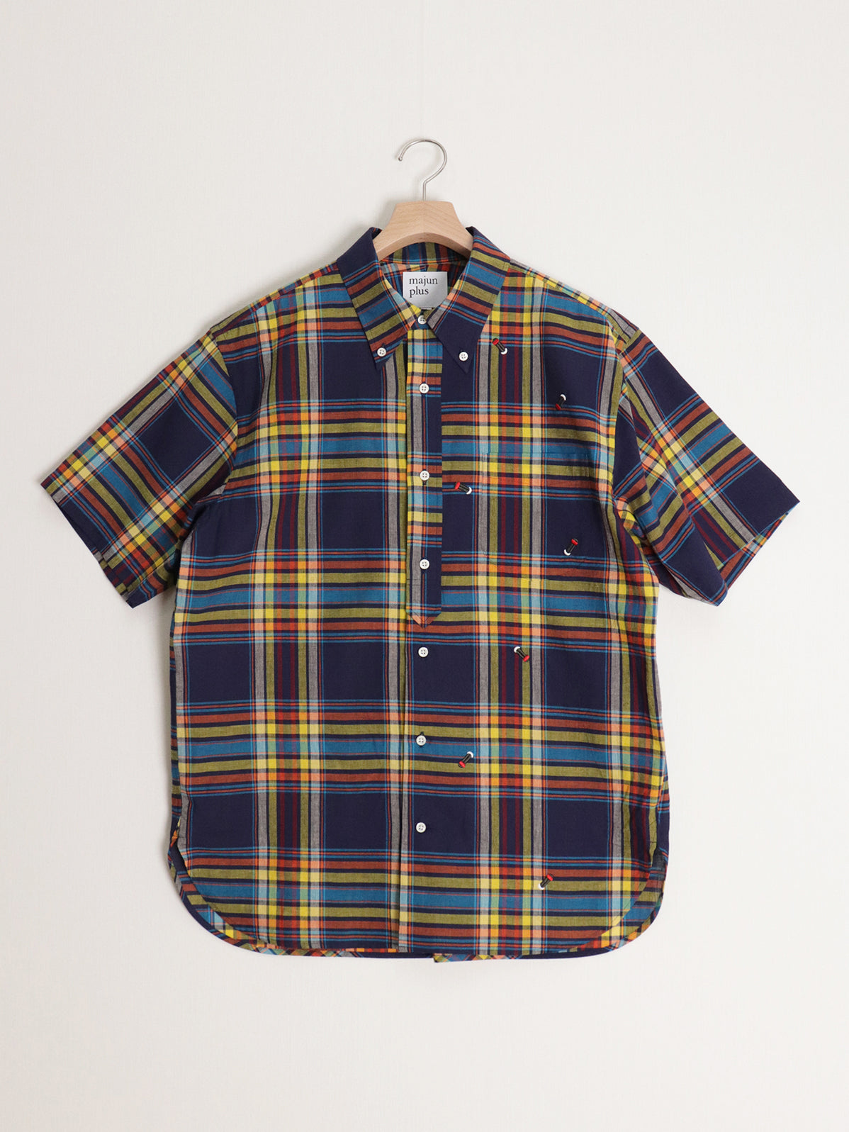 マドラスチェックBDかりゆしシャツ | majun plus