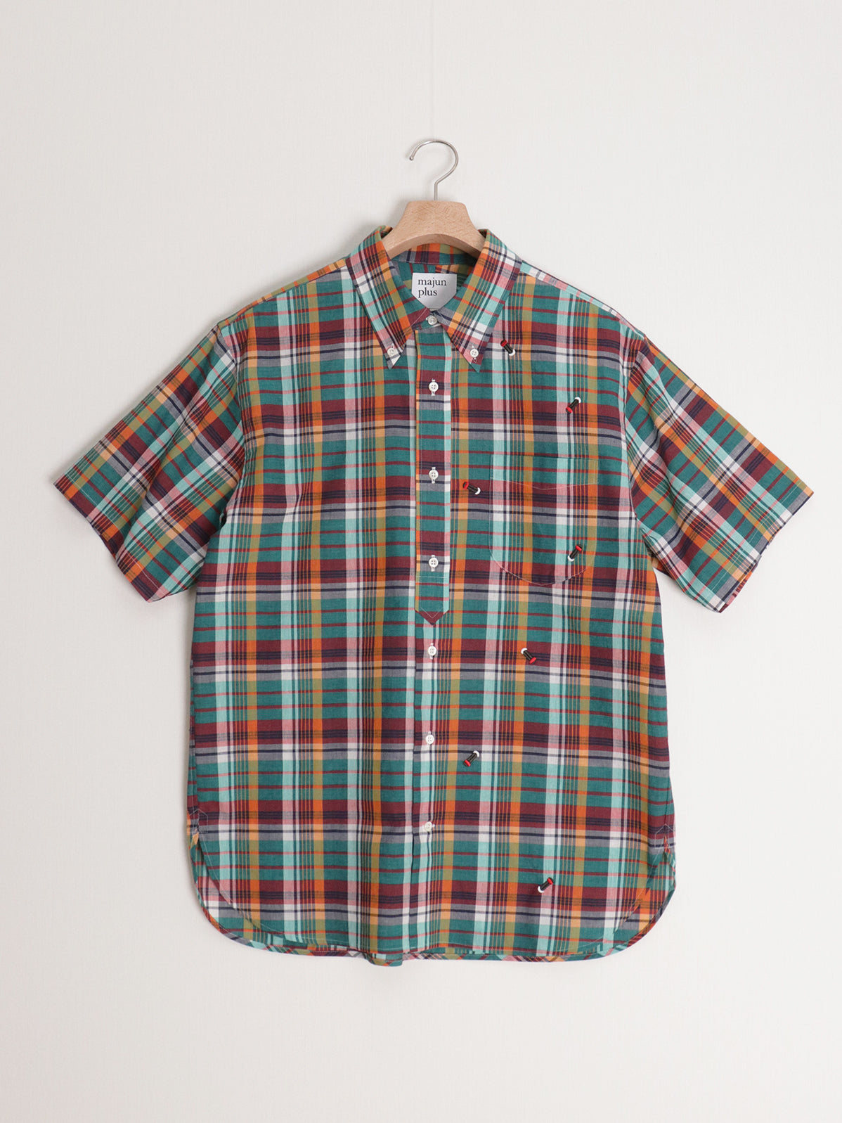 マドラスチェックBDかりゆしシャツ | majun plus