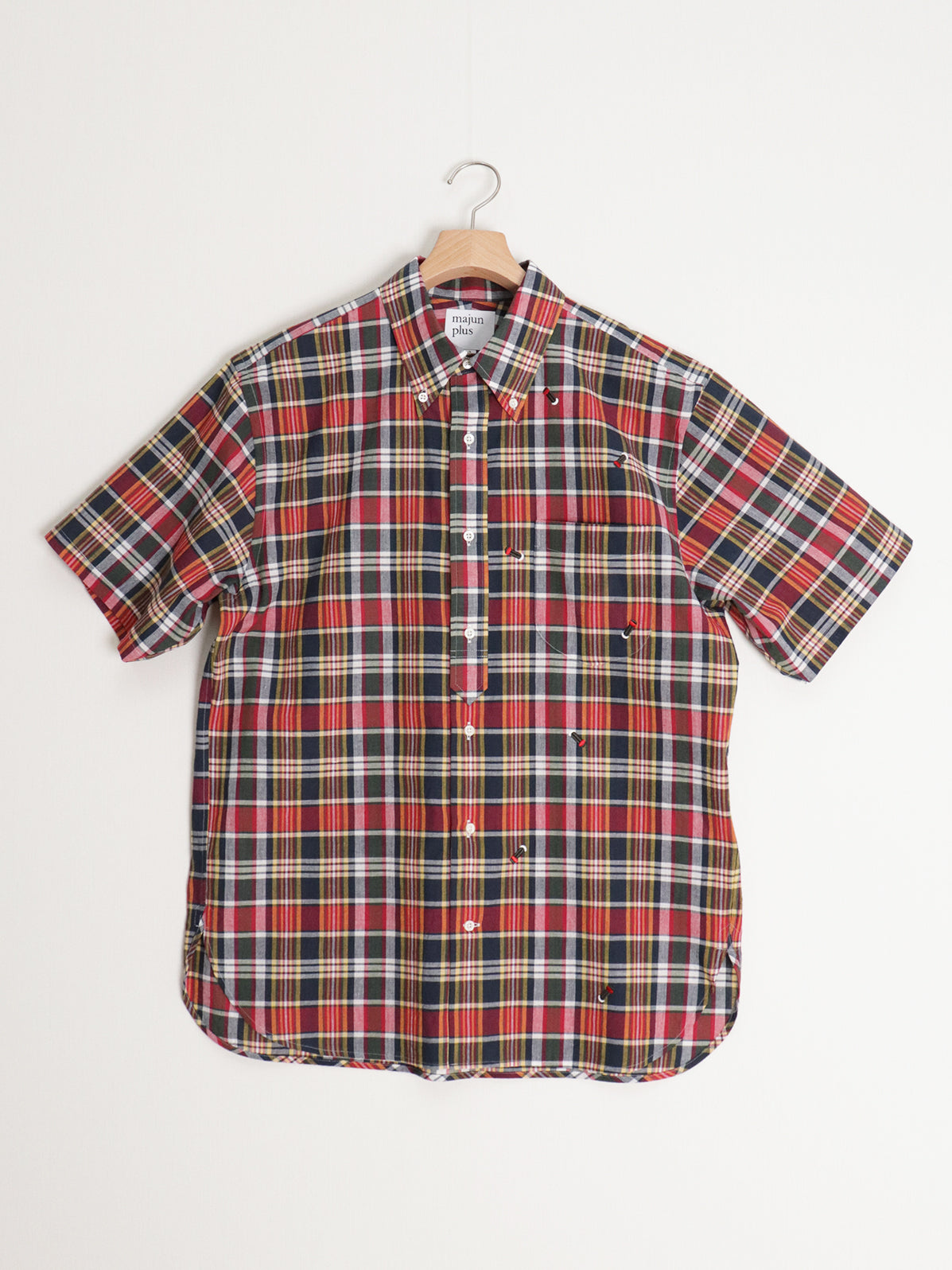 マドラスチェックBDかりゆしシャツ | majun plus