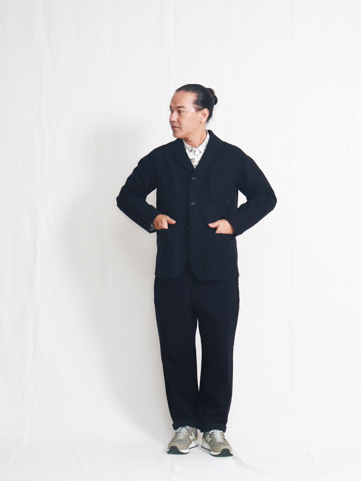 ウールコットンショールカラージャケット | Jipijapa