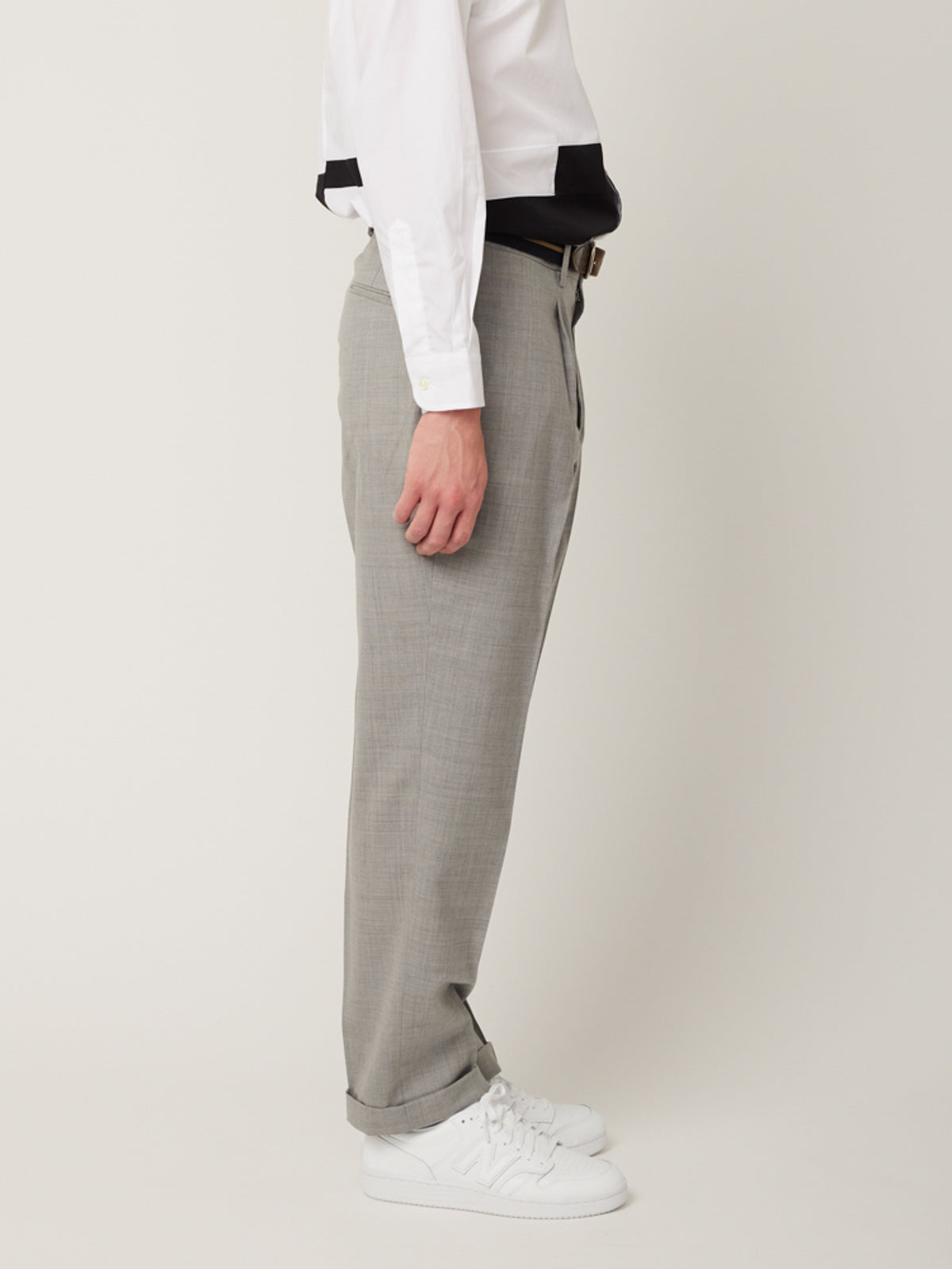 ワンタックトラウザーズ(ウールトロピカル) | Jipijapa