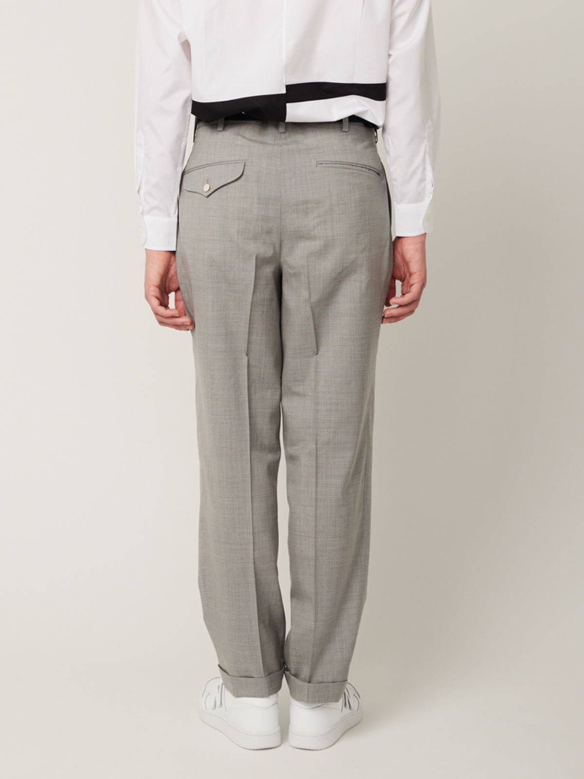 ワンタックトラウザーズ(ウールトロピカル) | Jipijapa