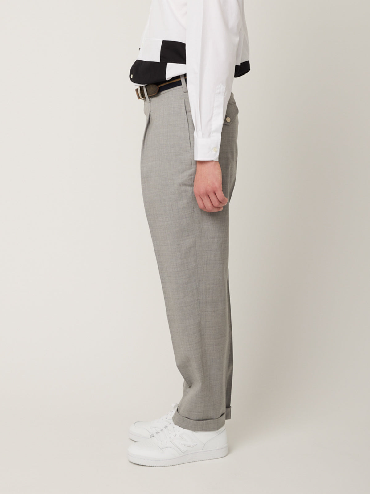 ワンタックトラウザーズ(ウールトロピカル) | Jipijapa