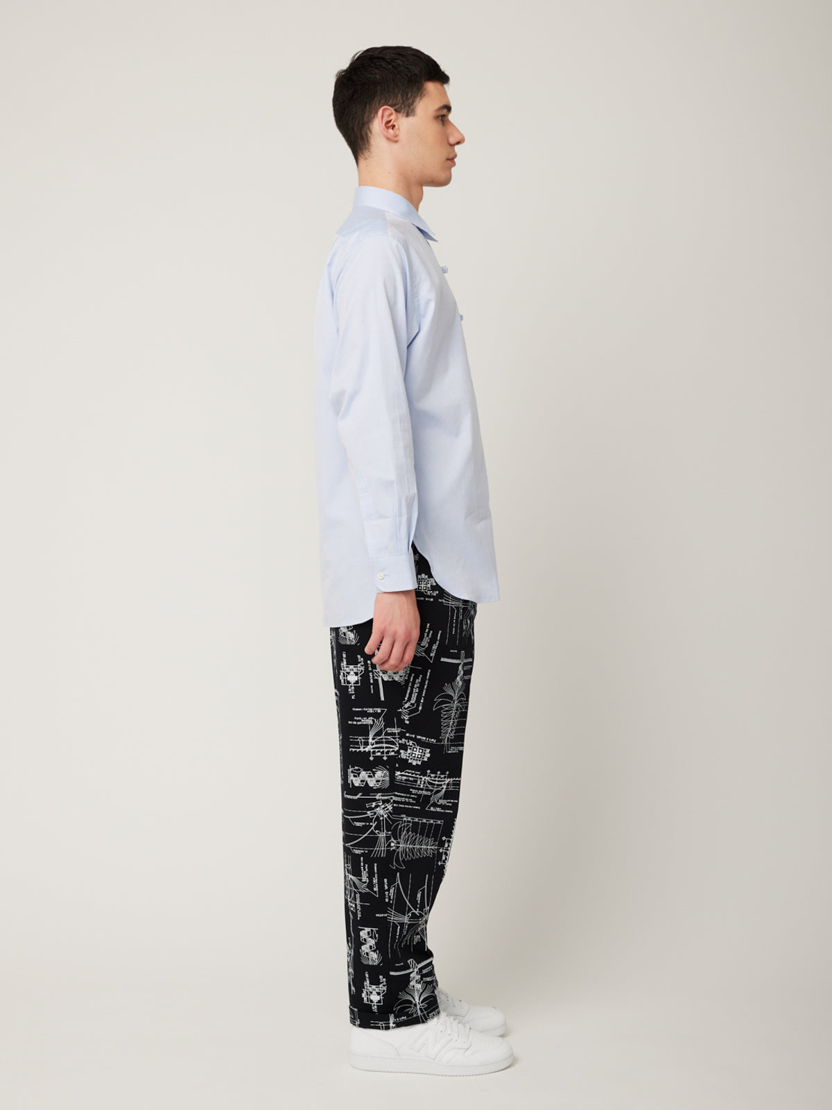 衿付きチャイナボタンシャツ(オックス) | Jipijapa