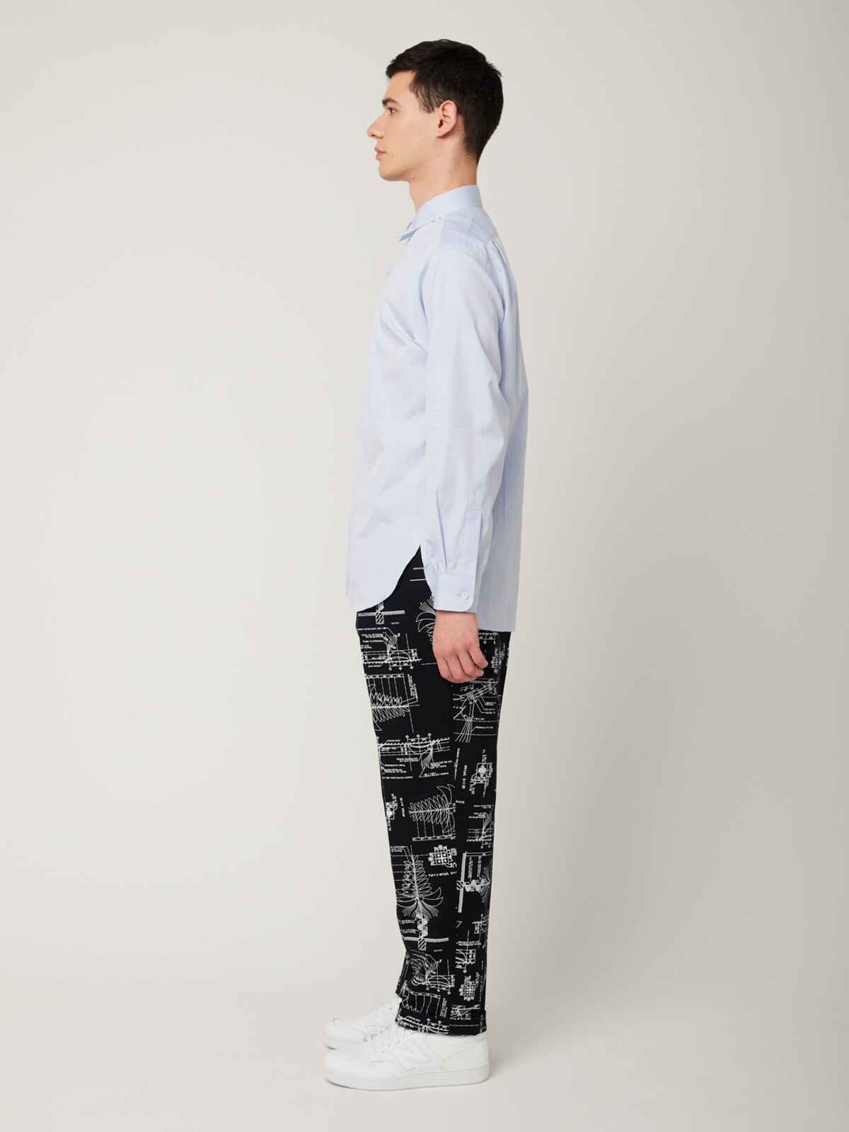 衿付きチャイナボタンシャツ(オックス) | Jipijapa