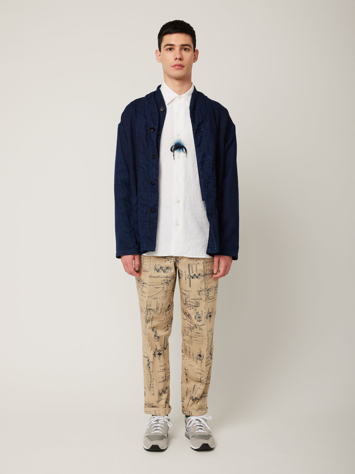 琉球藍染カーディガンブルゾン | Jipijapa