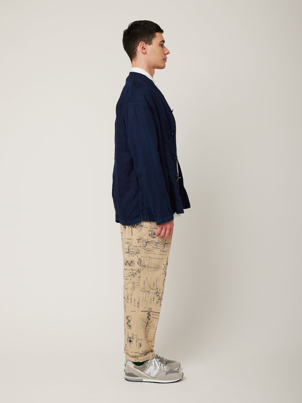 琉球藍染カーディガンブルゾン | Jipijapa