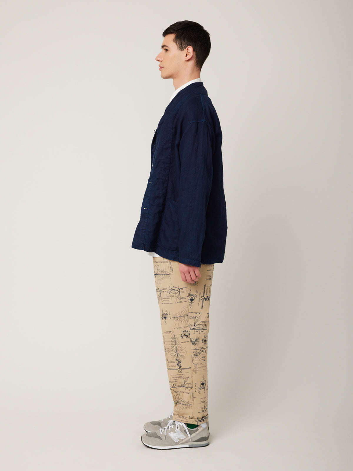 琉球藍染カーディガンブルゾン | Jipijapa