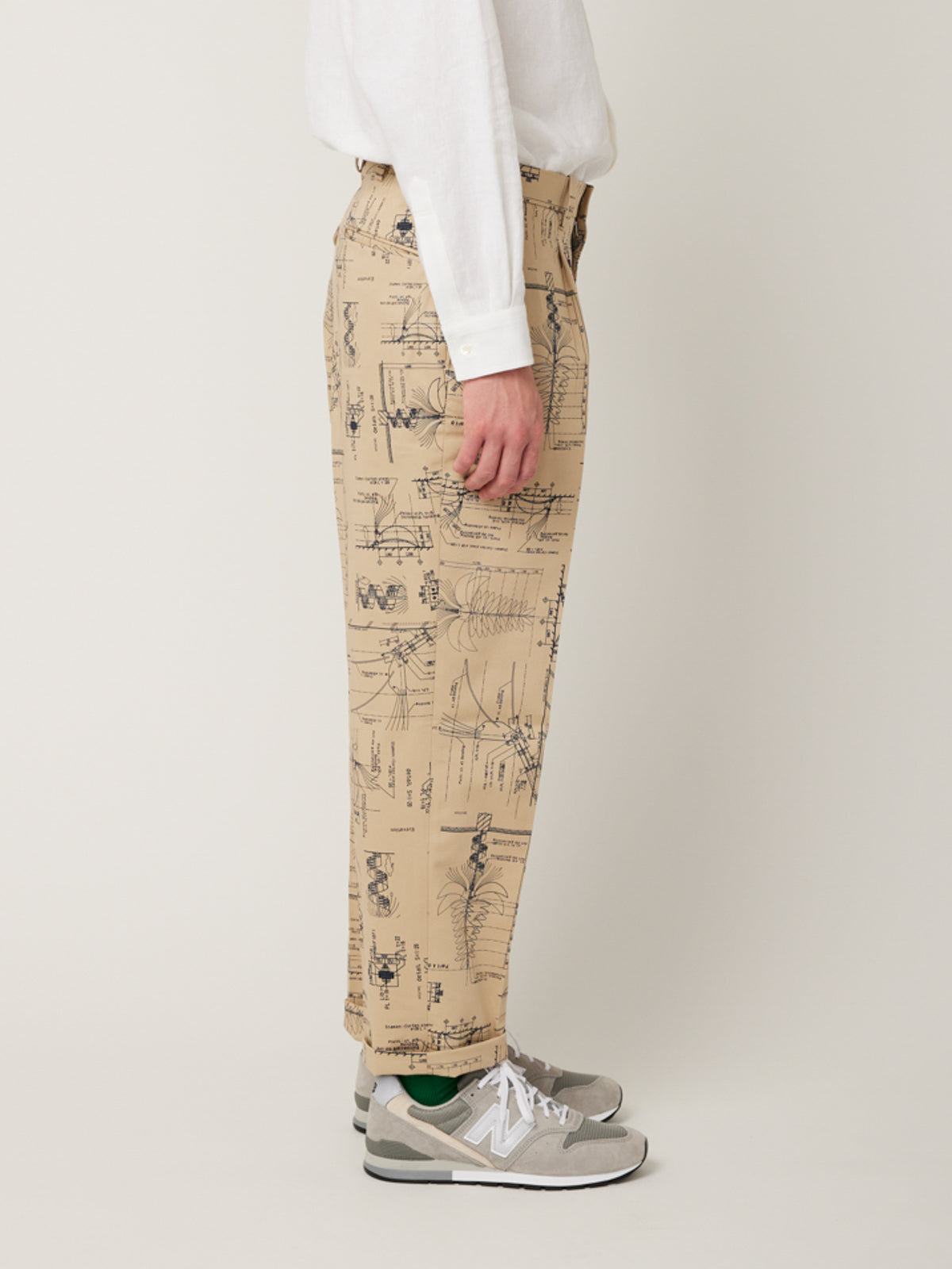 ワンタックトラウザーズ(プリントチノ) | Jipijapa