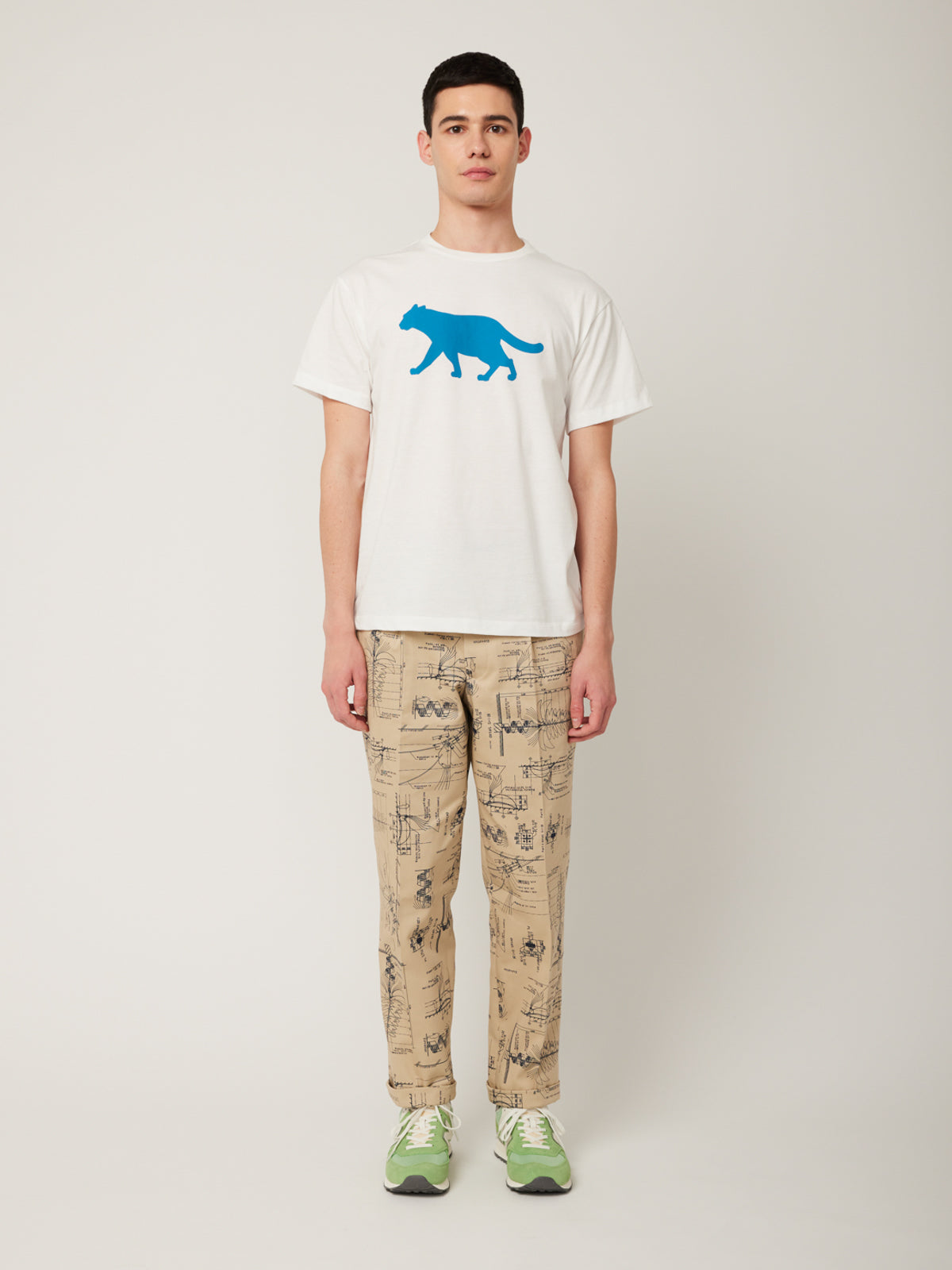 イリオモテヤマネコプリントTシャツ(ホワイト) | majun plus