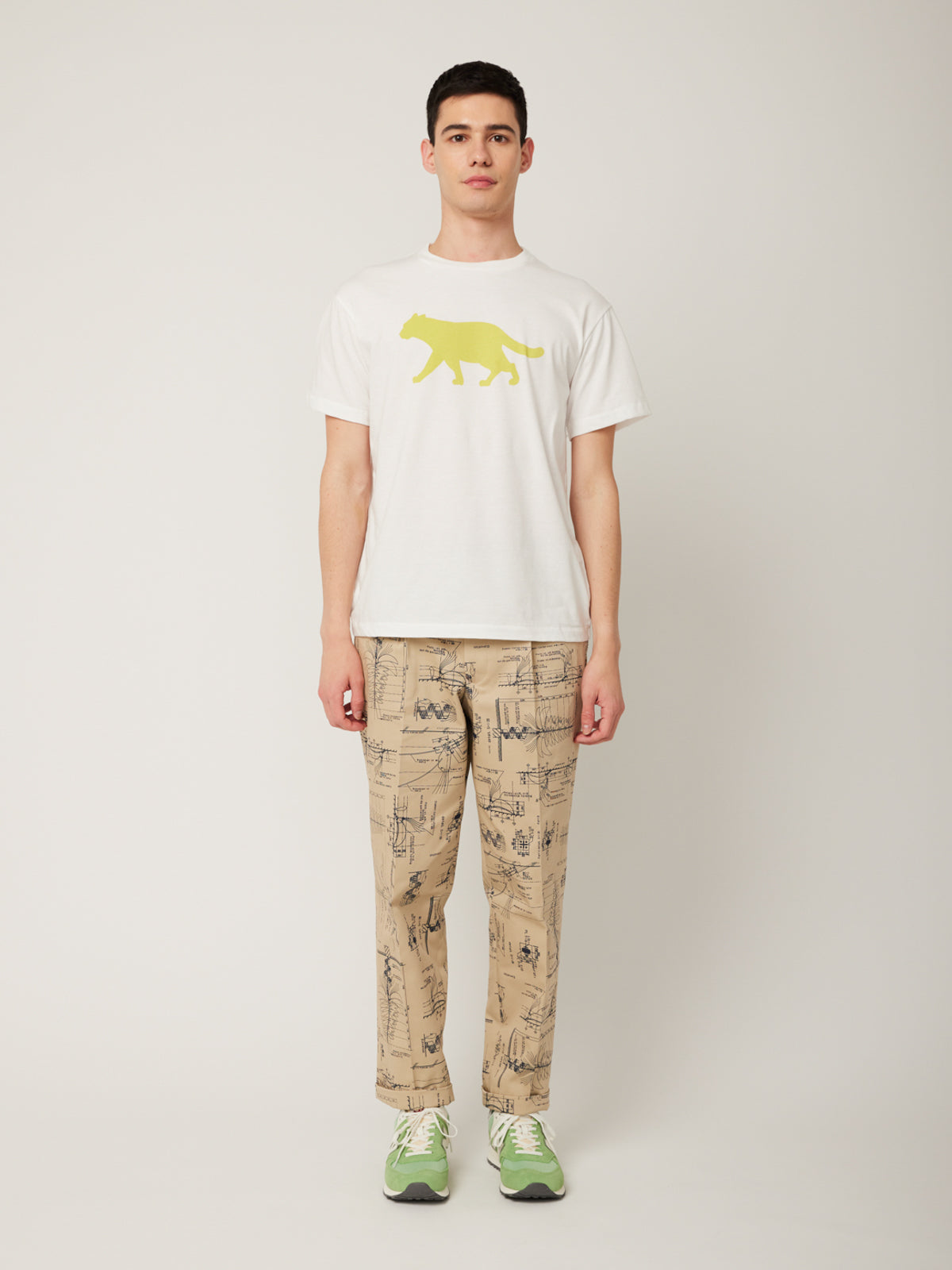 イリオモテヤマネコプリントTシャツ(ホワイト) | majun plus