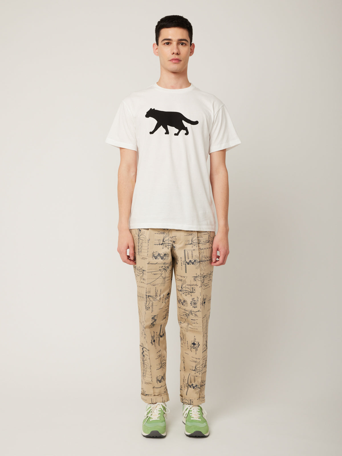 イリオモテヤマネコプリントTシャツ(ホワイト) | majun plus