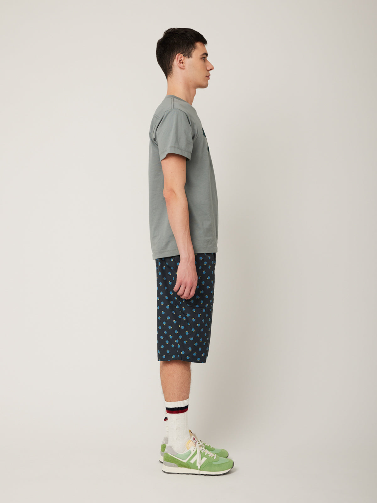 イリオモテヤマネコプリントTシャツ(ブルーグレー) | majun plus