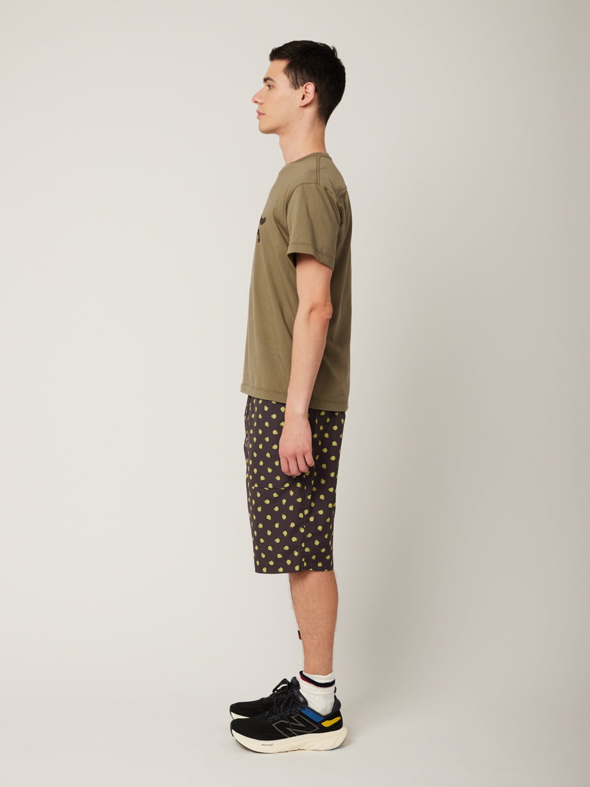 イリオモテヤマネコプリントTシャツ(カーキ) | majun plus