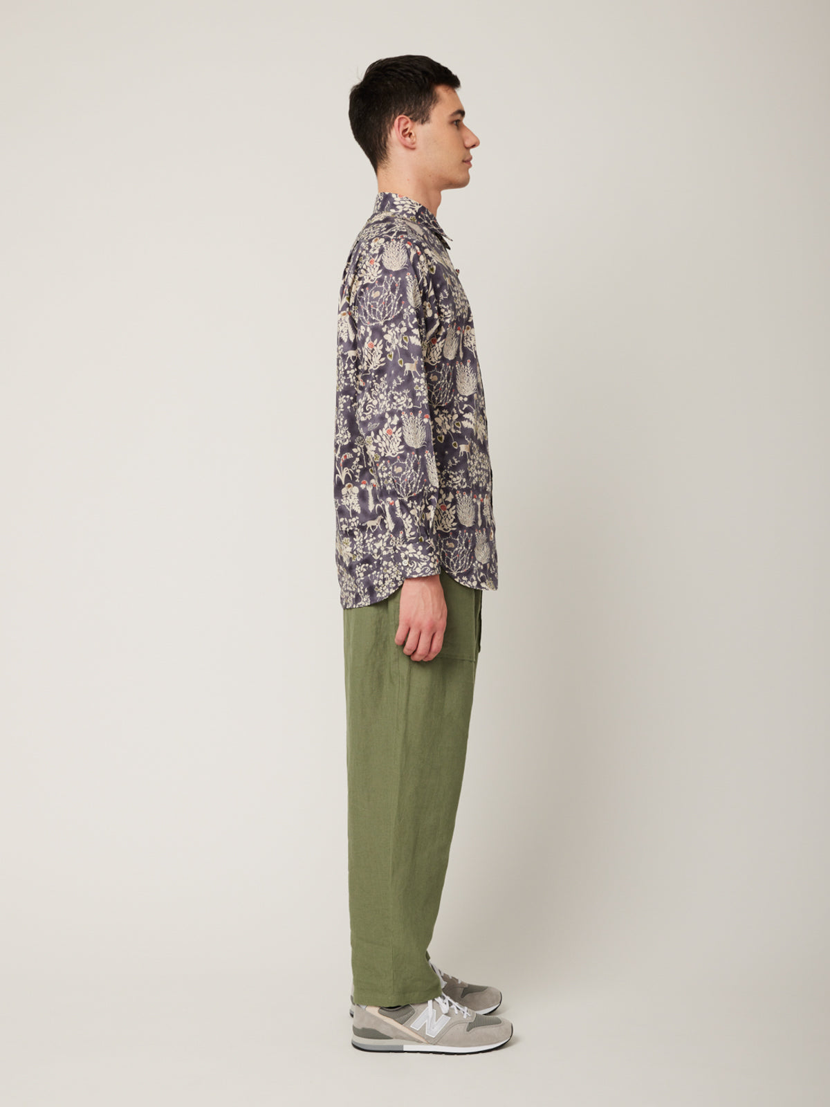 衿付きチャイナボタンシャツ(リバティ) | Jipijapa