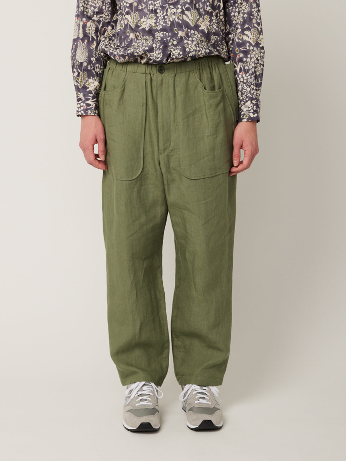 リネンパッチポケットイージーパンツ | Jipijapa