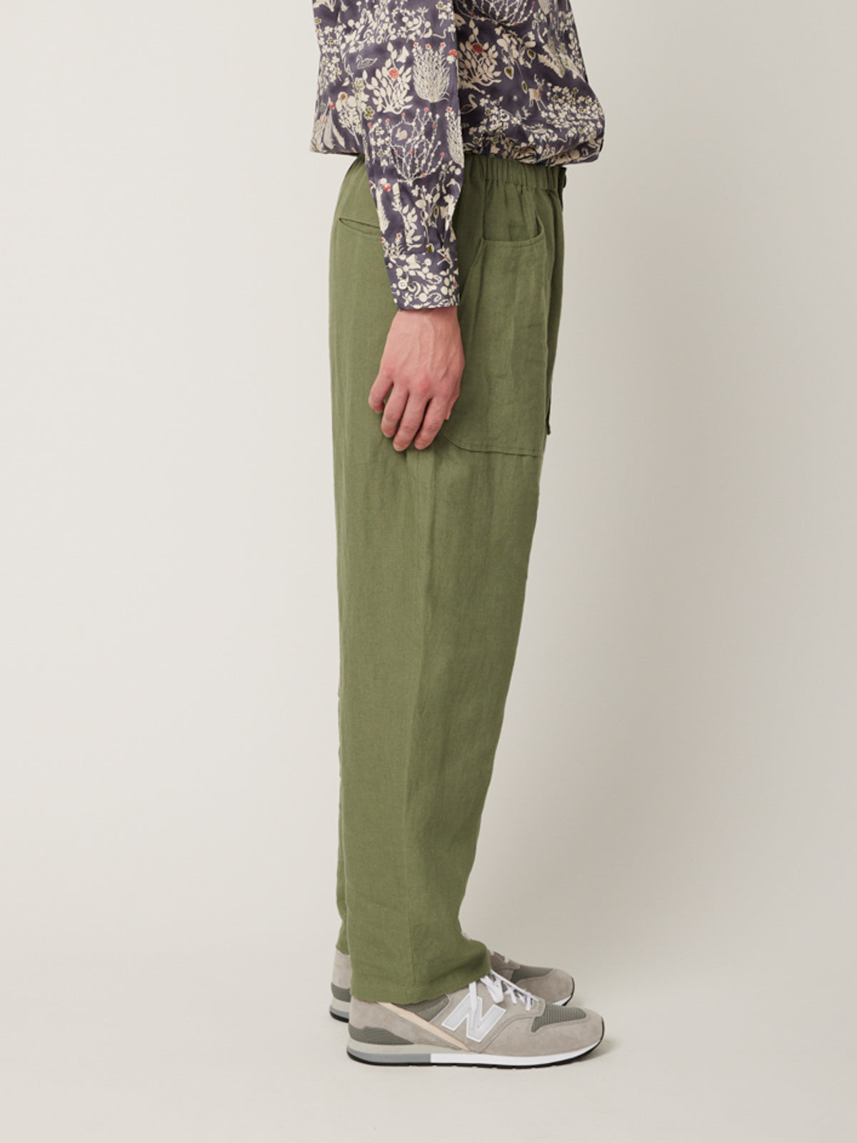 リネンパッチポケットイージーパンツ | Jipijapa