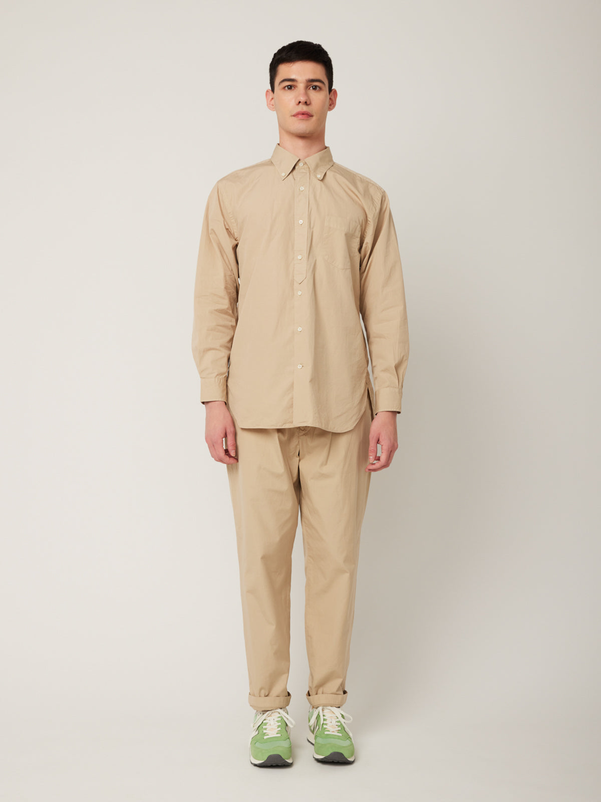 オーバーダイ裾パイピングBDシャツ | Jipijapa