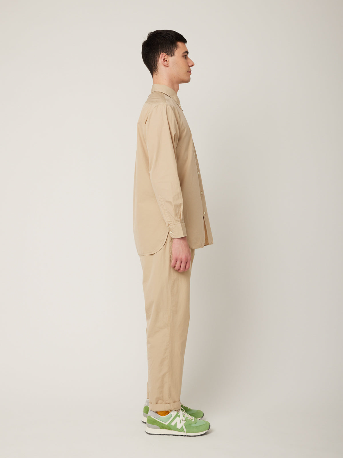 オーバーダイ裾パイピングBDシャツ | Jipijapa