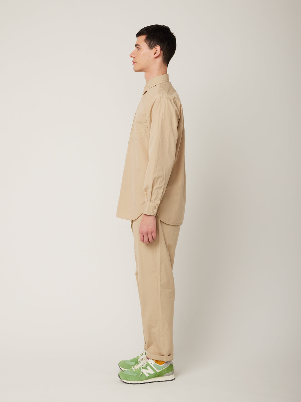 オーバーダイ裾パイピングBDシャツ | Jipijapa