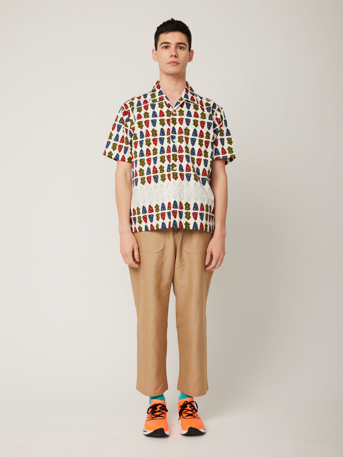 ヤマネコかりゆしシャツ柄 かりゆしシャツ | majun plus