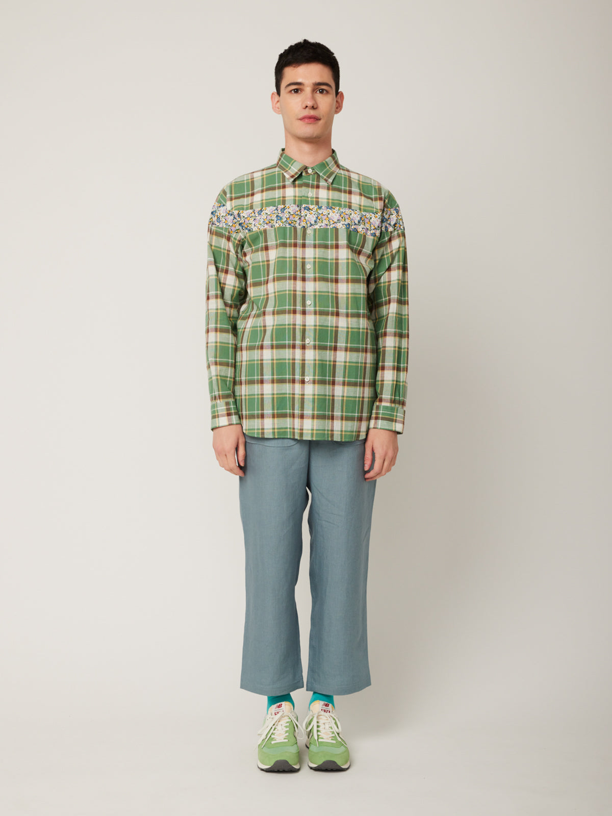 キャップスリーブシャツ(チェック柄) | Jipijapa