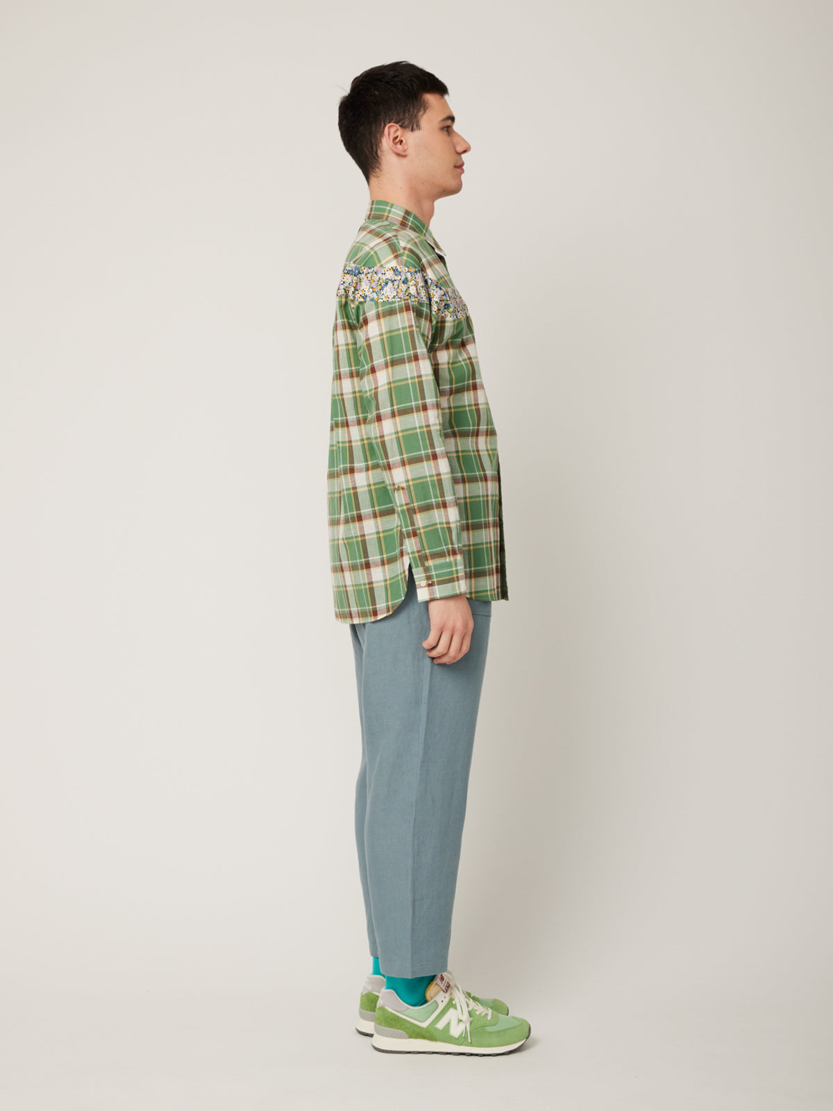 キャップスリーブシャツ(チェック柄) | Jipijapa