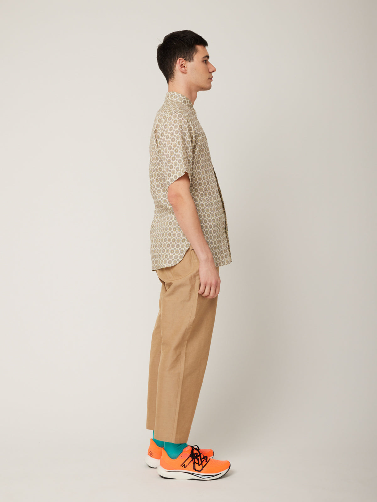 ホタル刺繍×小紋 かりゆしシャツ | majun plus