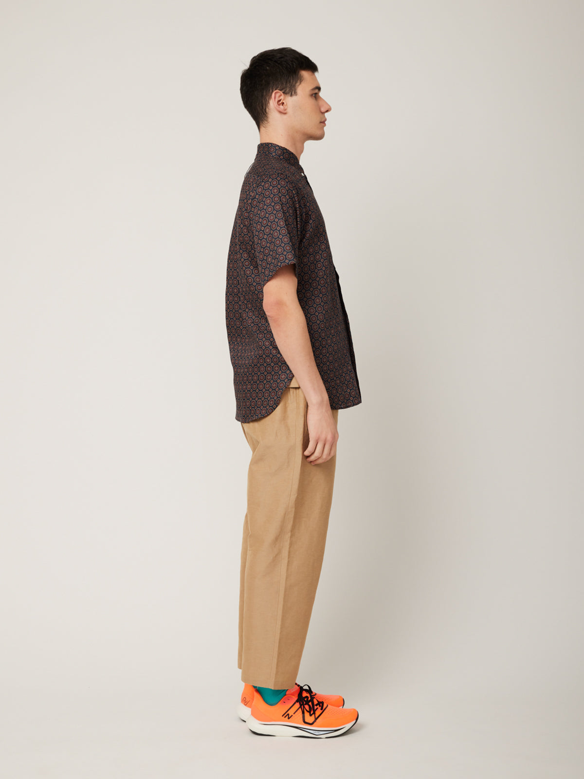 ホタル刺繍×小紋 かりゆしシャツ | majun plus