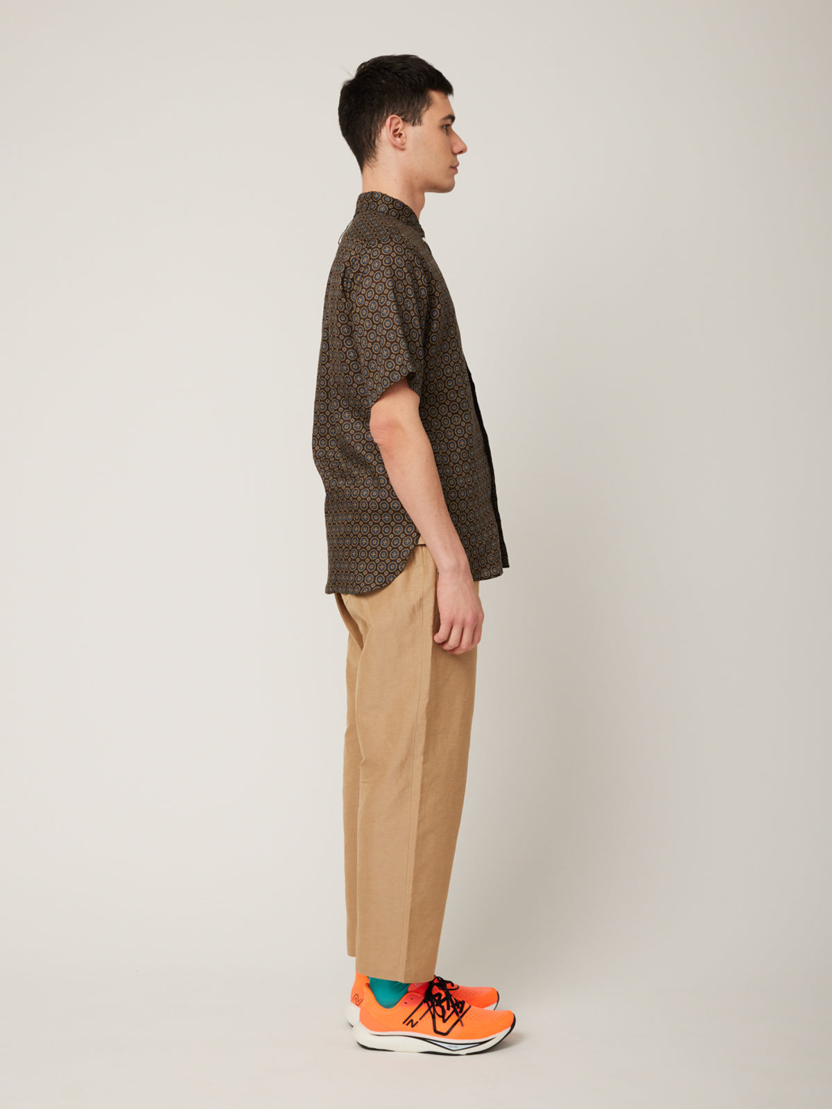 ホタル刺繍×小紋 かりゆしシャツ | majun plus