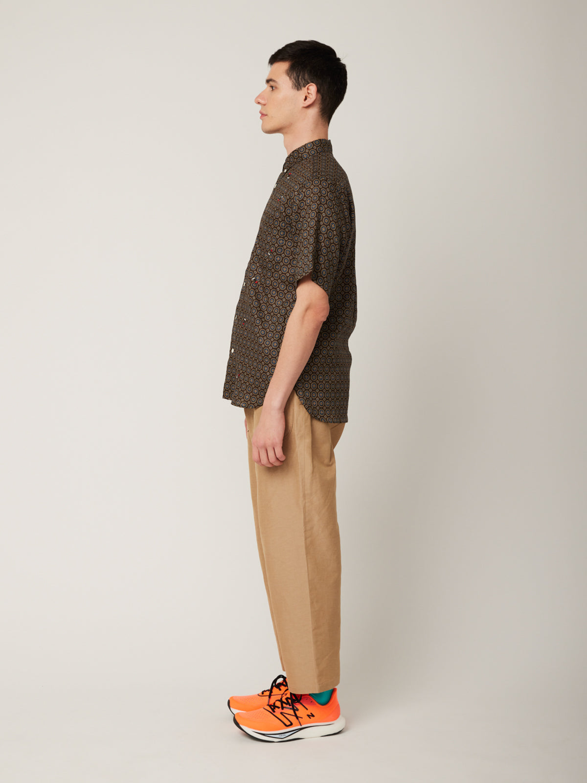 ホタル刺繍×小紋 かりゆしシャツ | majun plus