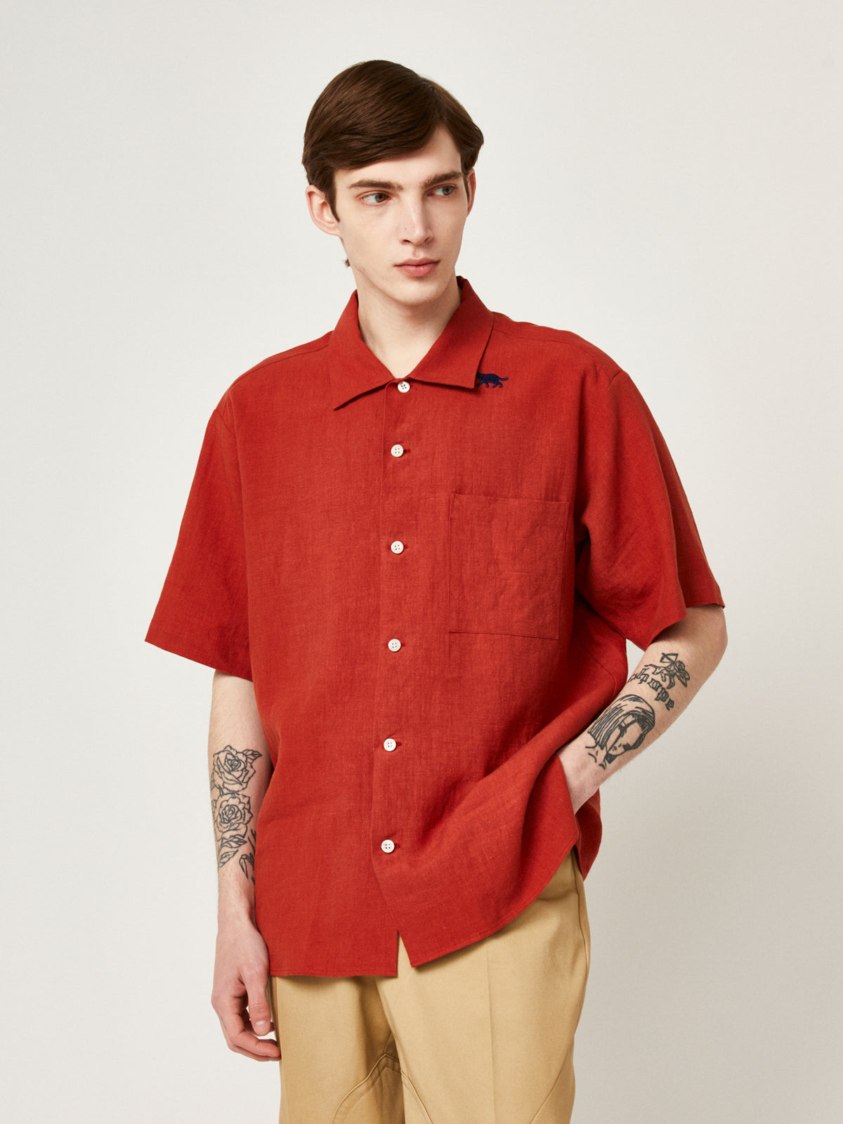 隠れイリオモテヤマネコ かりゆしシャツ | majun plus