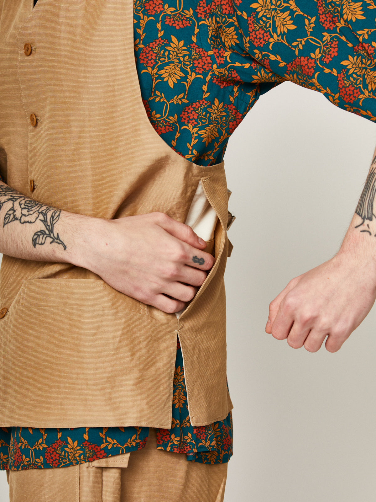 タクティカルベスト(キュプラリネンコットン) | Jipijapa