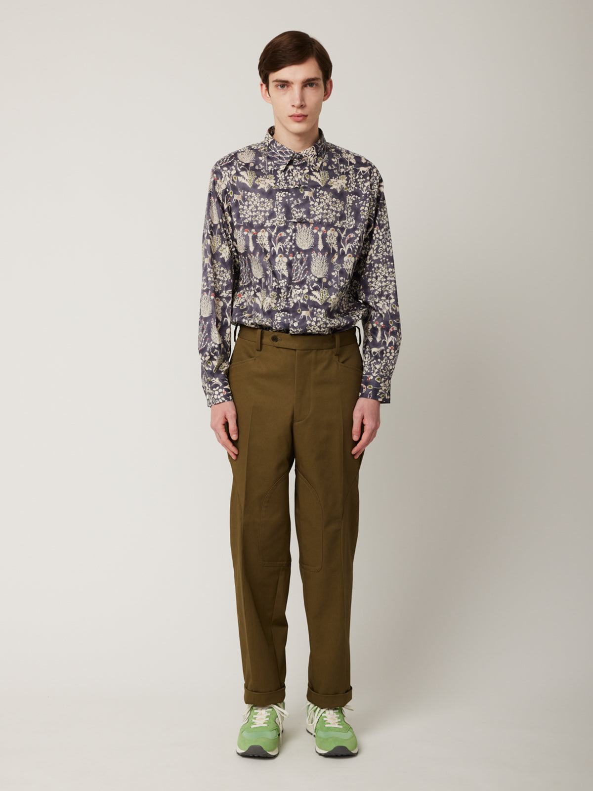 衿付きチャイナボタンシャツ(リバティ) | Jipijapa