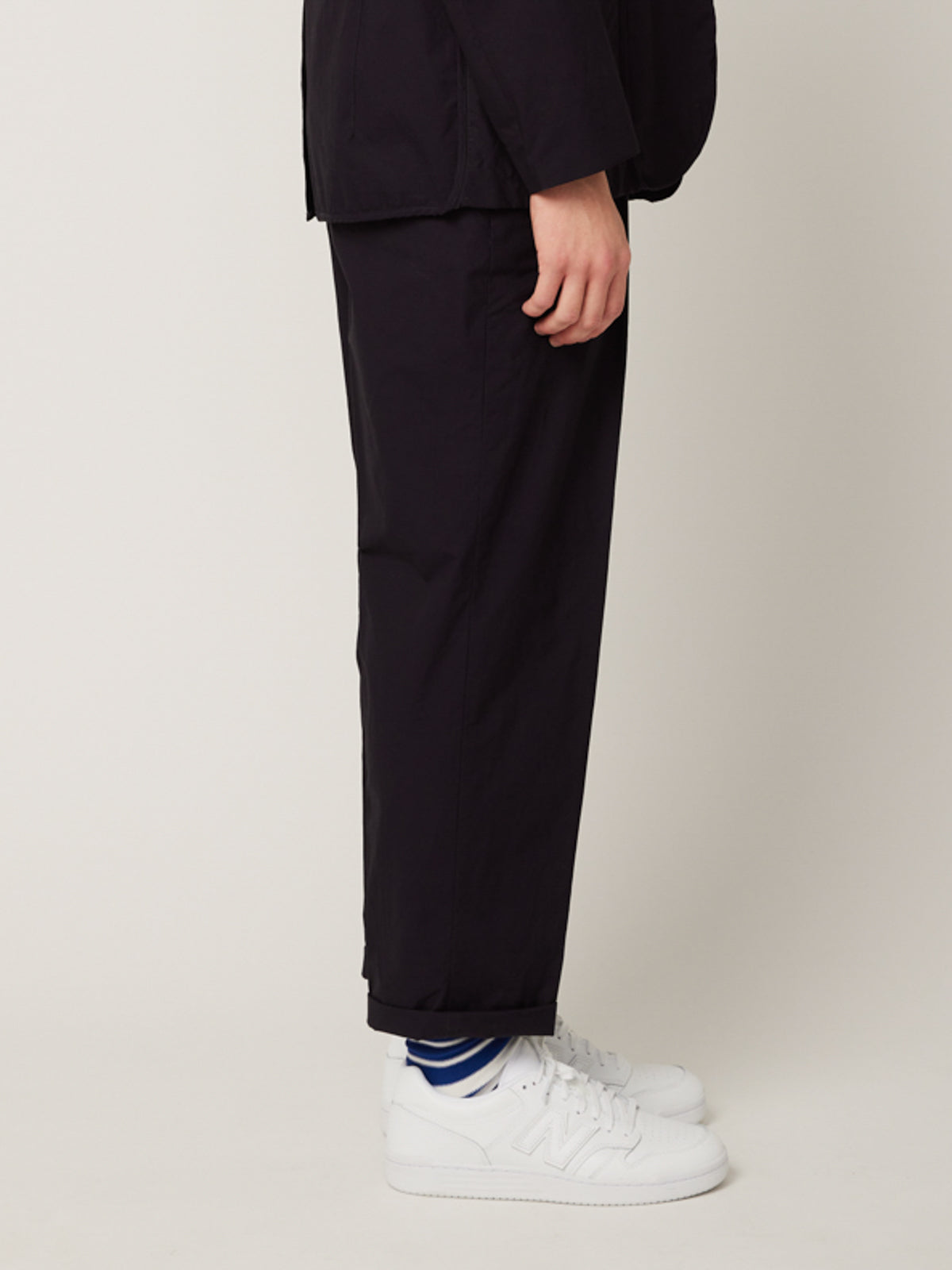 ワンタックトラウザーズ(紺キャラコ) | Jipijapa