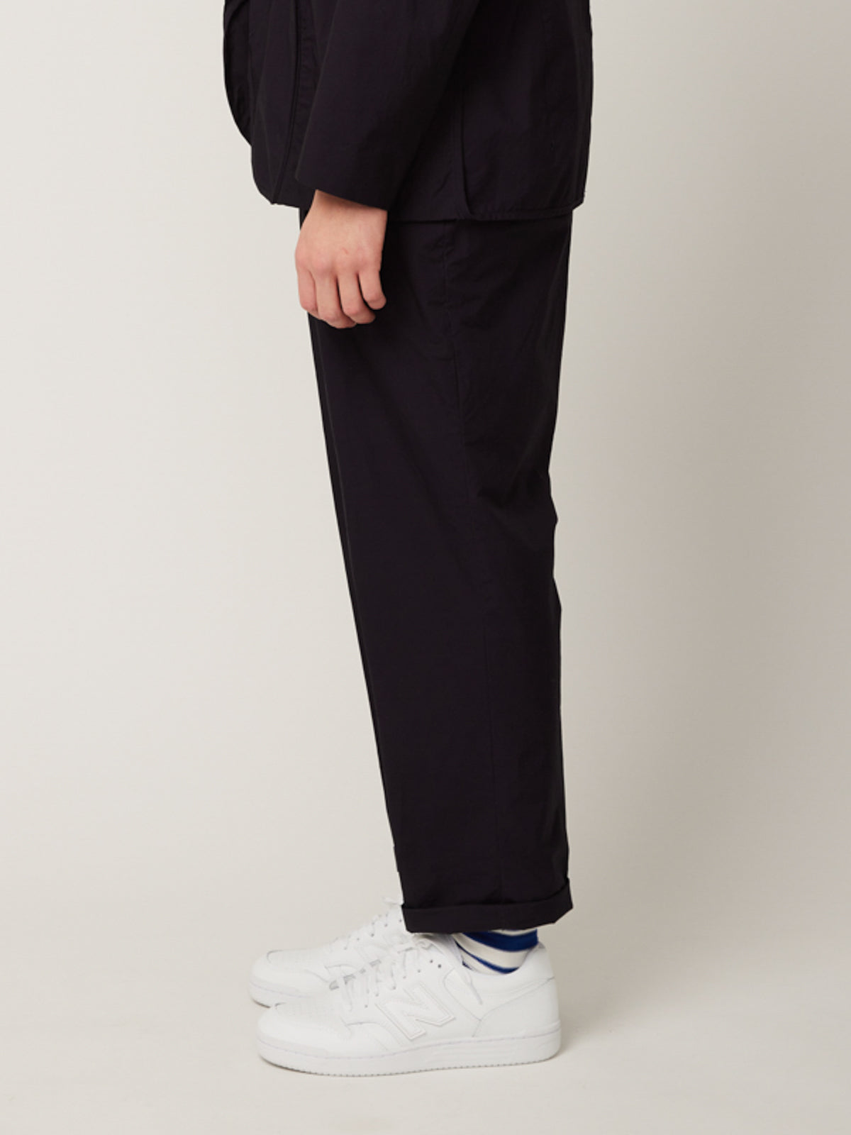 ワンタックトラウザーズ(紺キャラコ) | Jipijapa