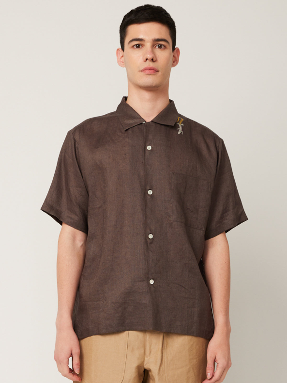 隠れイシガキトカゲ かりゆしシャツ | majun plus