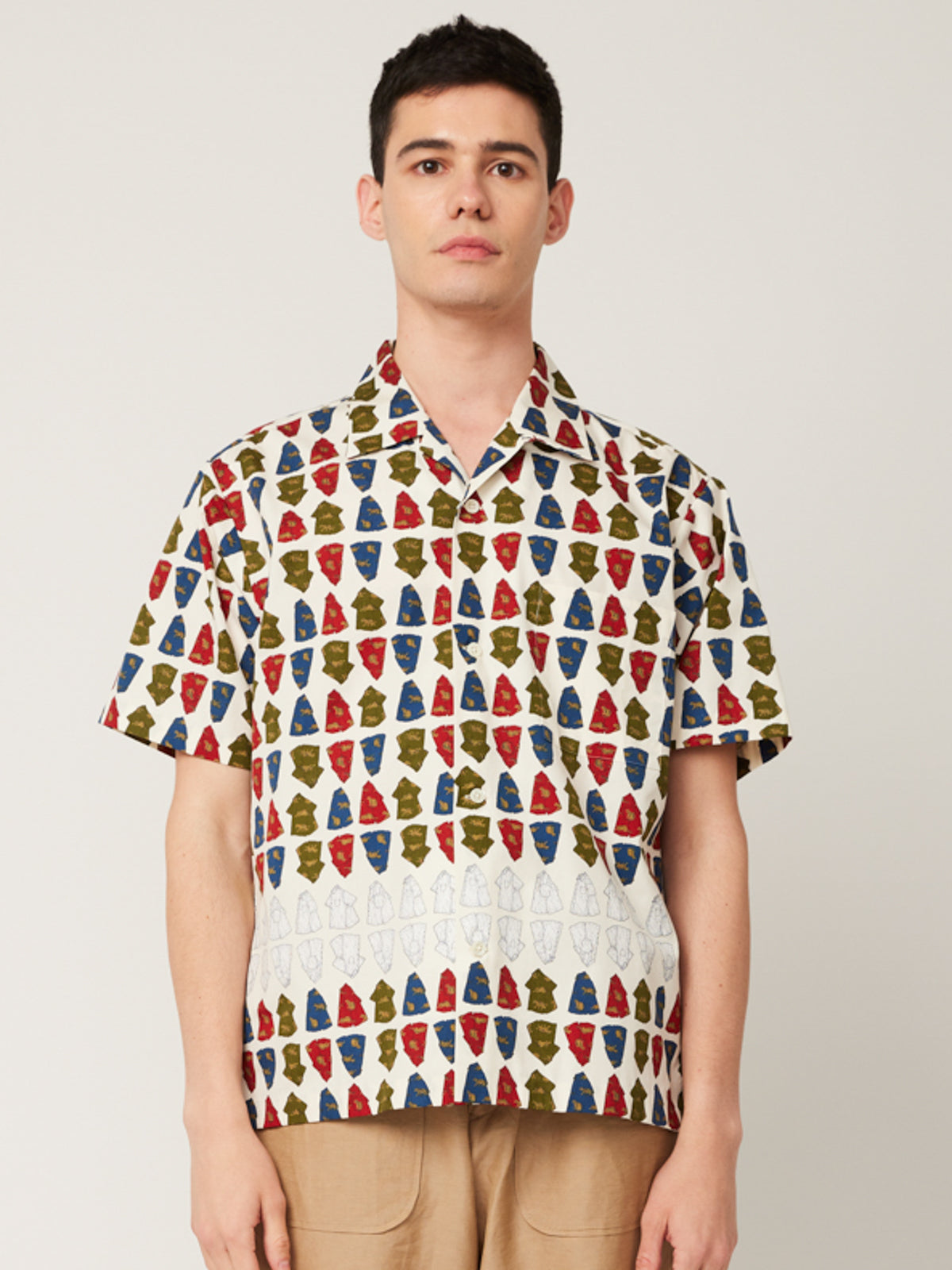 ヤマネコかりゆしシャツ柄 かりゆしシャツ | majun plus