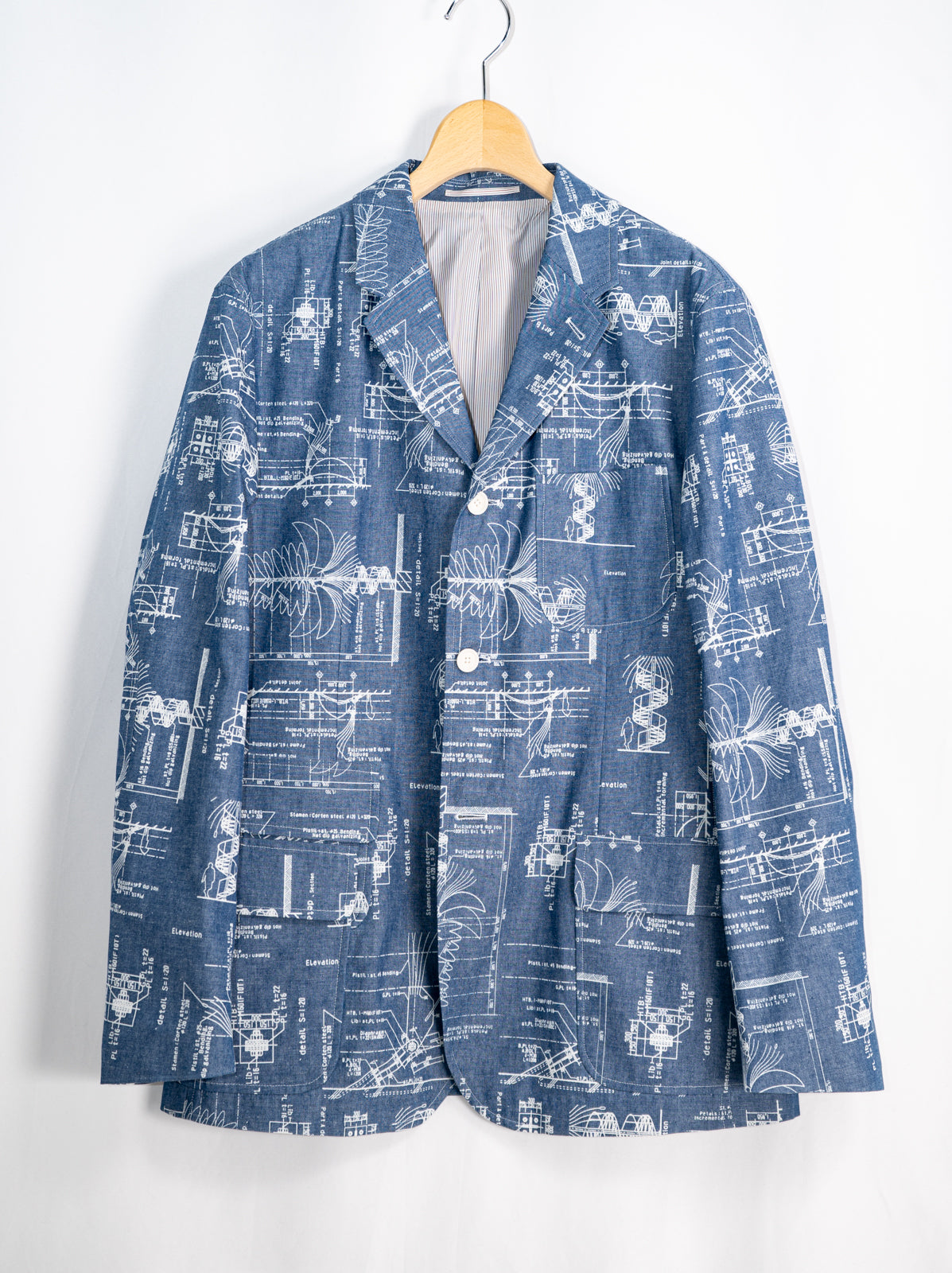 プリントシャンブレーチェンジポケットジャケット | Jipijapa