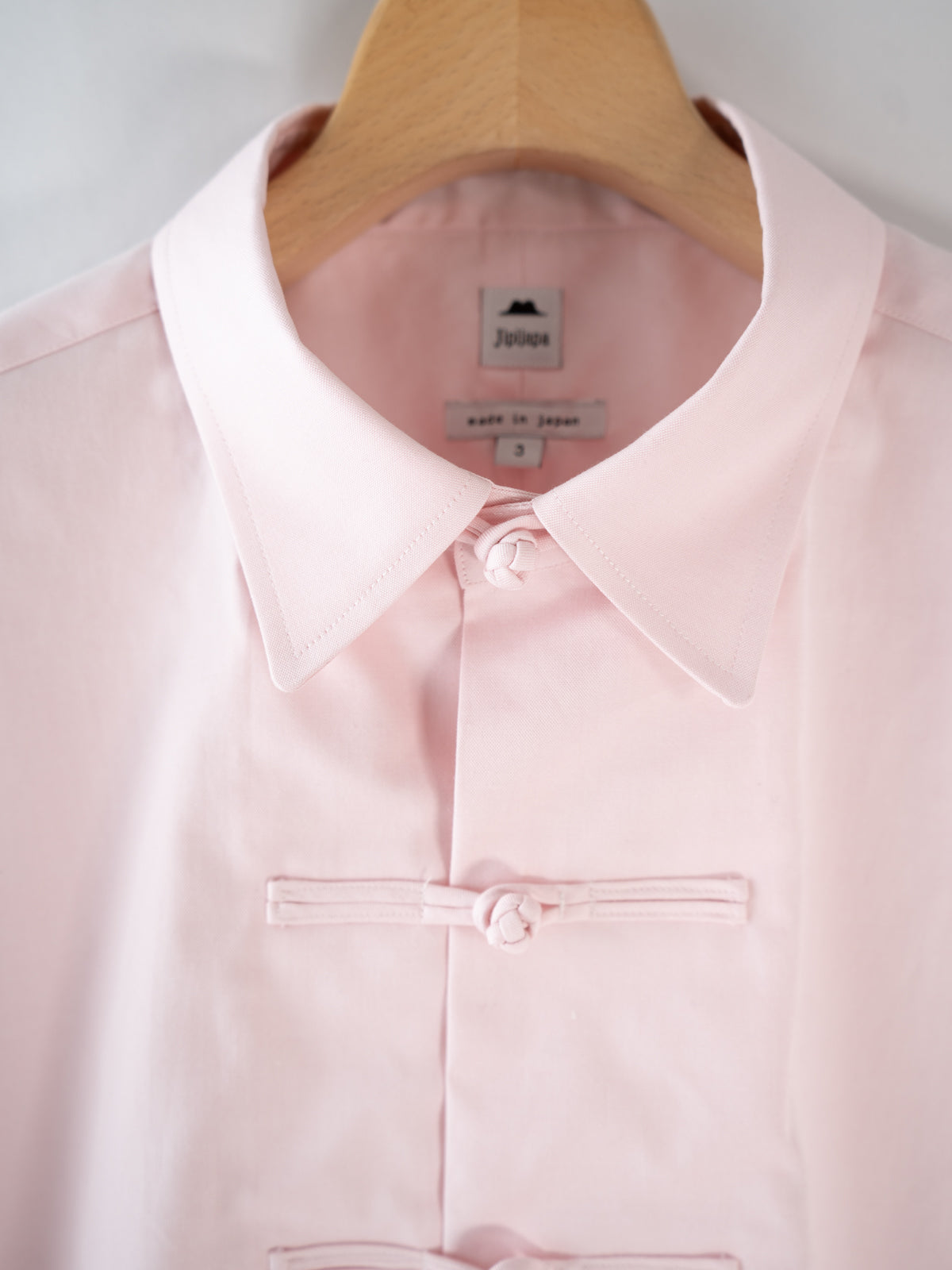 衿付きチャイナボタンシャツ(オックス) | Jipijapa