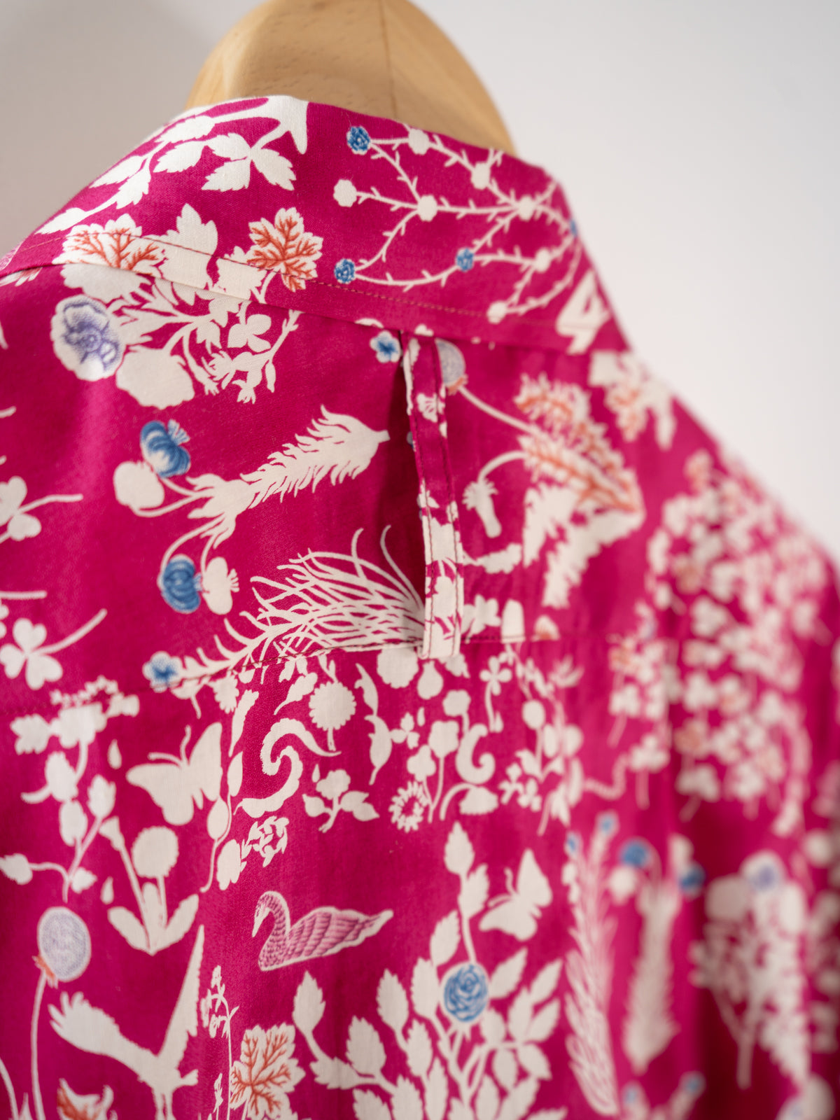 衿付きチャイナボタンシャツ(リバティ) | Jipijapa