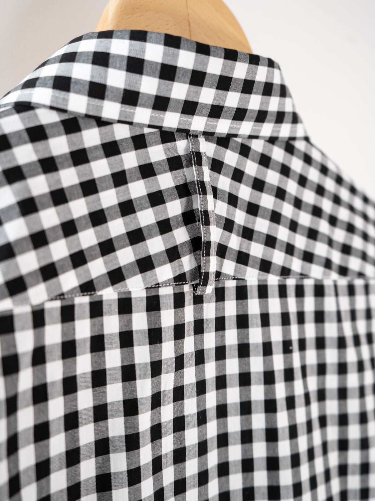 衿付きチャイナボタンシャツ(ギンガム) | Jipijapa