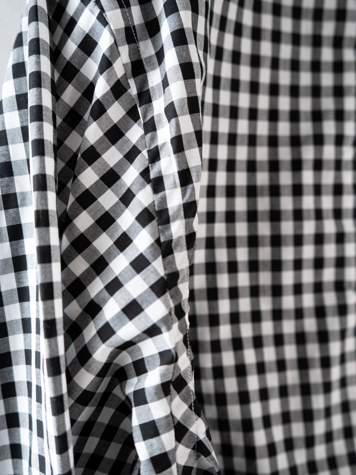 衿付きチャイナボタンシャツ(ギンガム) | Jipijapa